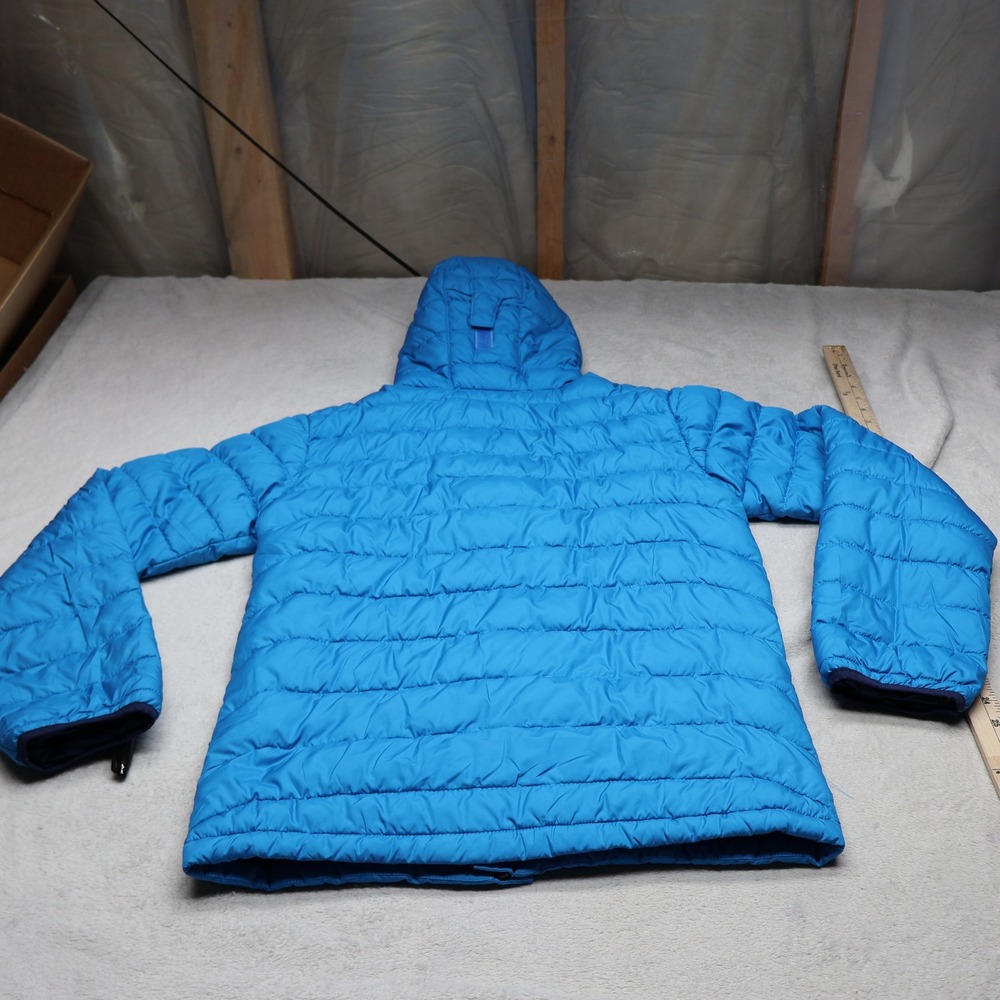 Columbia Jacket Boys XL 18 Blue Powder Lite Insulated Light Pack Quilted Puffer - Picture 10 of 14